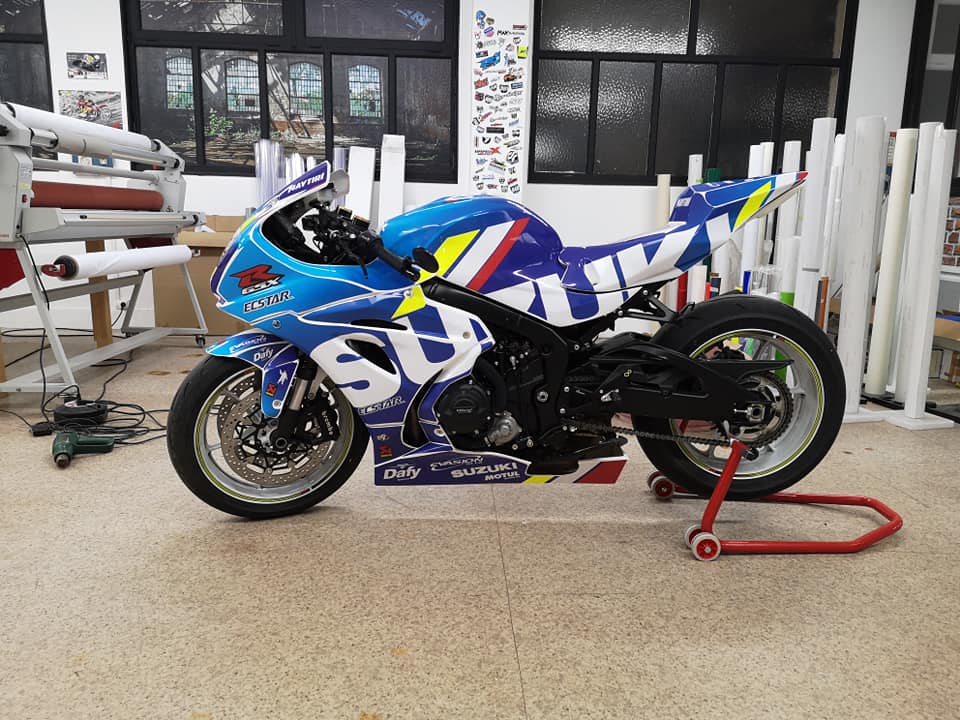 Kit déco piste GSXR bleu