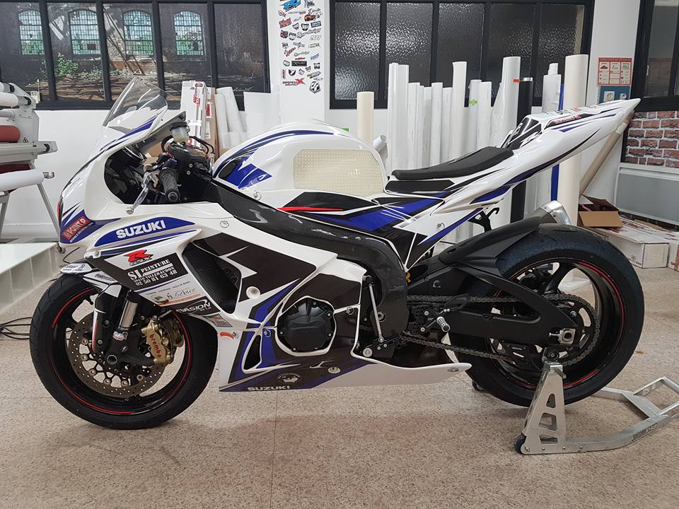 Kit déco piste GSXR blanc